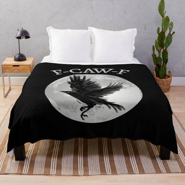 Item preview, F-Caw-F III - Funny Crow Moon Halloween Sarcastic Quote designed and sold by Lemon Pepper.
