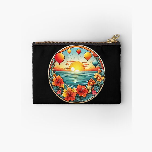 Item preview, Colorful Balloons Over the Ocean with Hawaii Orchids designed and sold by NautiChic.