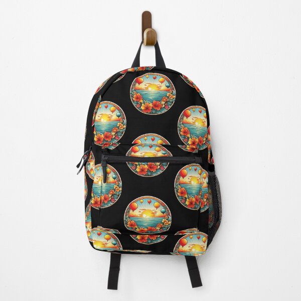 Item preview, Colorful Balloons Over the Ocean with Hawaii Orchids designed and sold by NautiChic.