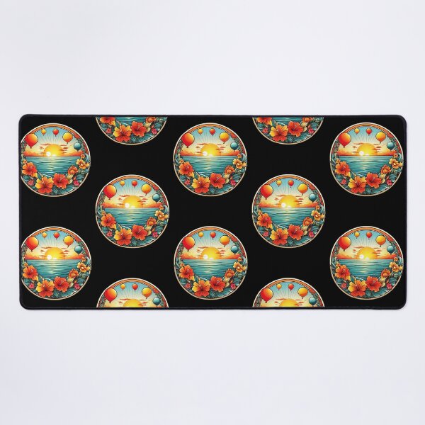 Item preview, Colorful Balloons Over the Ocean with Hawaii Orchids designed and sold by NautiChic.
