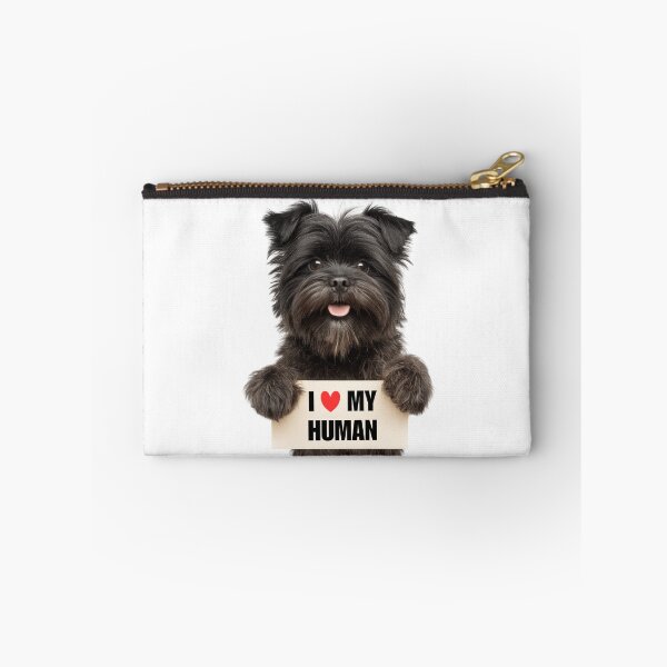 Item preview, Cute Affenpinscher dog with Signboard I love my Human  designed and sold by LazyOwlStore.