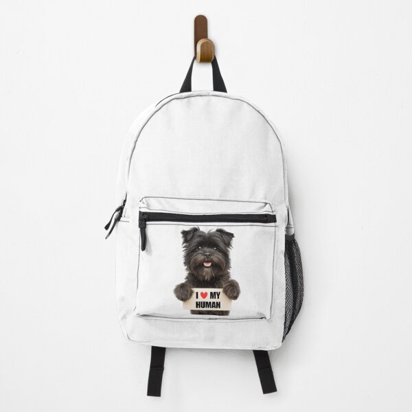 Item preview, Cute Affenpinscher dog with Signboard I love my Human  designed and sold by LazyOwlStore.