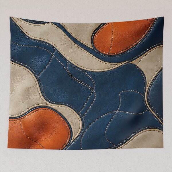 Item preview, Leather Waves designed and sold by Kaleidoscope Print.