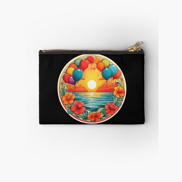 Item preview, Sunset Balloons Over the Ocean with Hawaii Orchids designed and sold by NautiChic.