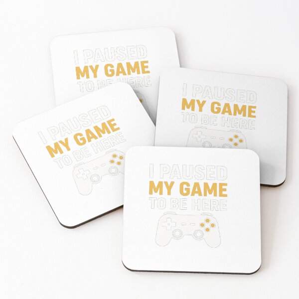 Item preview, I Paused My Game to Be Here – Funny Gamer T-Shirt designed and sold by Long Family Gifts.