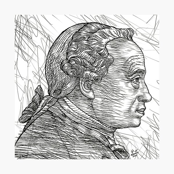 Item preview, IMMANUEL KANT ink portrait .4 designed and sold by lautir.