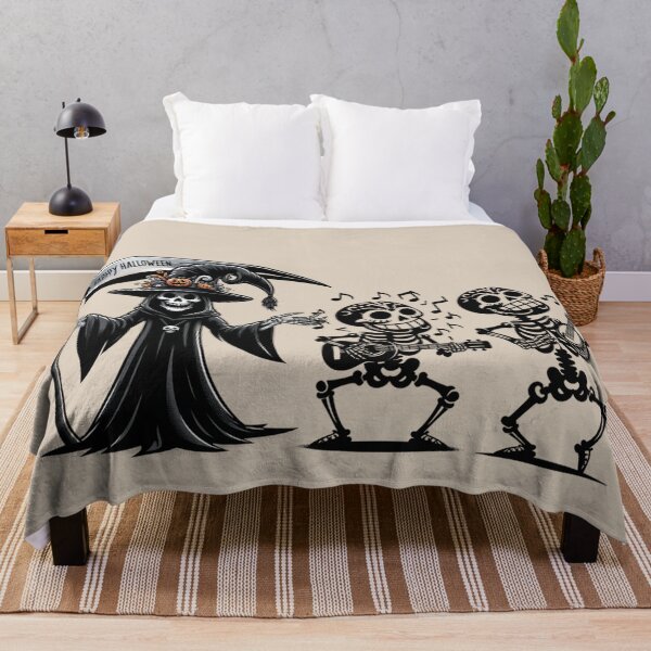 Item preview, Dancing skeletons and the grim reaper. Happy Halloween. designed and sold by MagelliShop.