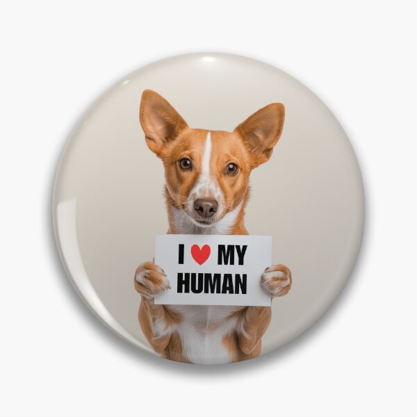 Item preview, Cute Portuguese Podengo dog with Signboard I love my Human  designed and sold by LazyOwlStore.