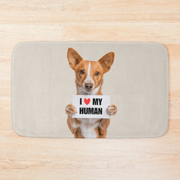 Item preview, Cute Portuguese Podengo dog with Signboard I love my Human  designed and sold by LazyOwlStore.