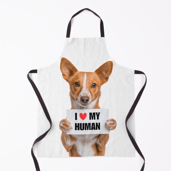 Item preview, Cute Portuguese Podengo dog with Signboard I love my Human  designed and sold by LazyOwlStore.