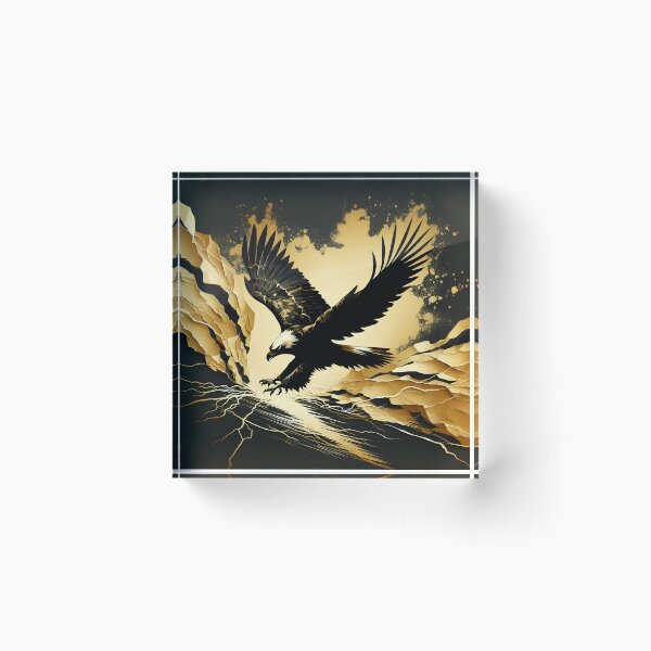 Item preview, Charcoal Torn Paper Eagle, Ai Generated Art  designed and sold by ACC .