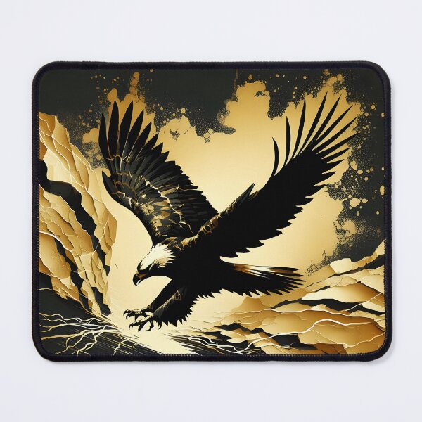 Item preview, Charcoal Torn Paper Eagle, Ai Generated Art  designed and sold by ACC .