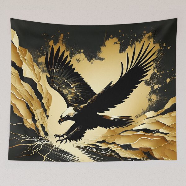 Item preview, Charcoal Torn Paper Eagle, Ai Generated Art  designed and sold by ACC .