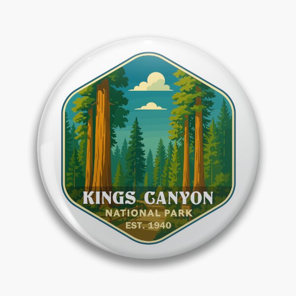 Item preview, Kings Canyon National Park Retro Sticker designed and sold by Ismeal Von.
