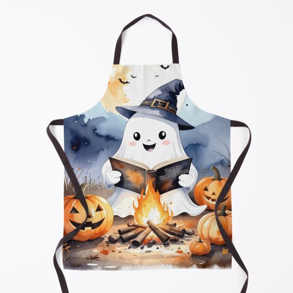 Item preview, Happy Halloween stories around the campfire, ghost reads to pumpkins designed and sold by LiskoDesign.