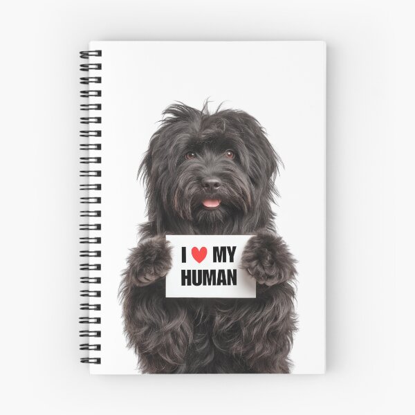 Item preview, Cute Puli dog with Signboard I love my Human  designed and sold by LazyOwlStore.