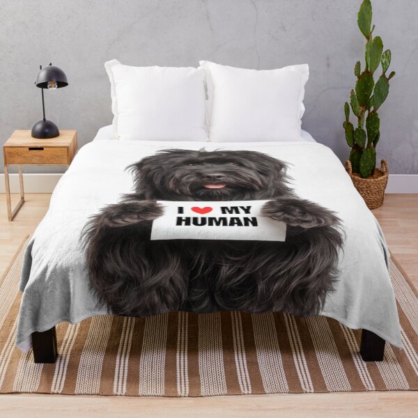 Item preview, Cute Puli dog with Signboard I love my Human  designed and sold by LazyOwlStore.