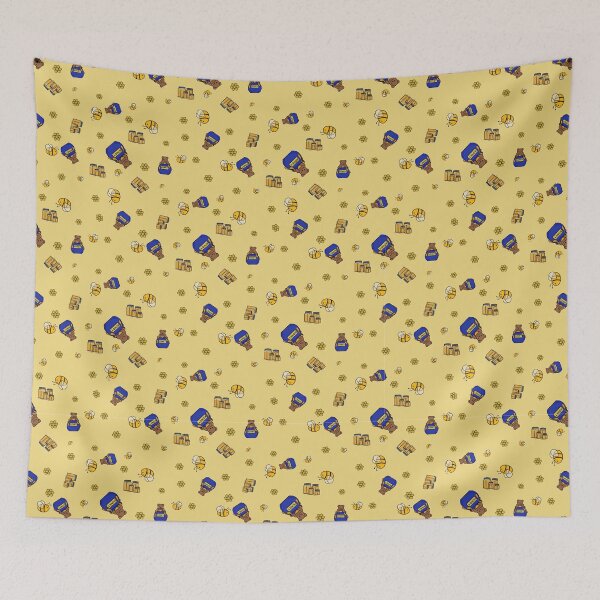 Item preview, Bees, Bears, and Honey Pattern designed and sold by c beckstead art.