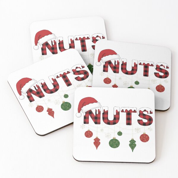 Item preview, Funny Nuts Christmas Buffalo Plaid designed and sold by Tigerr3g.
