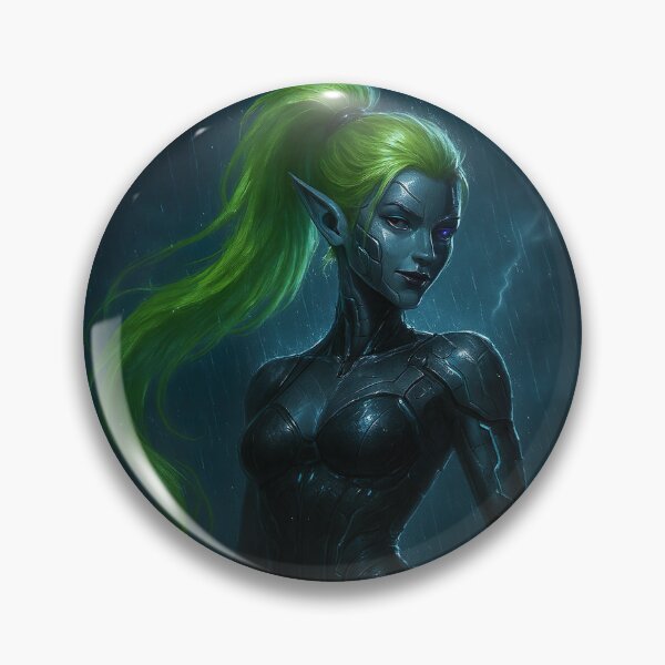 Item preview, Cyborg Elf in the Rain designed and sold by tarotstarostina.