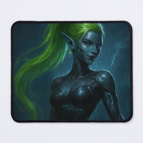 Item preview, Cyborg Elf in the Rain designed and sold by tarotstarostina.