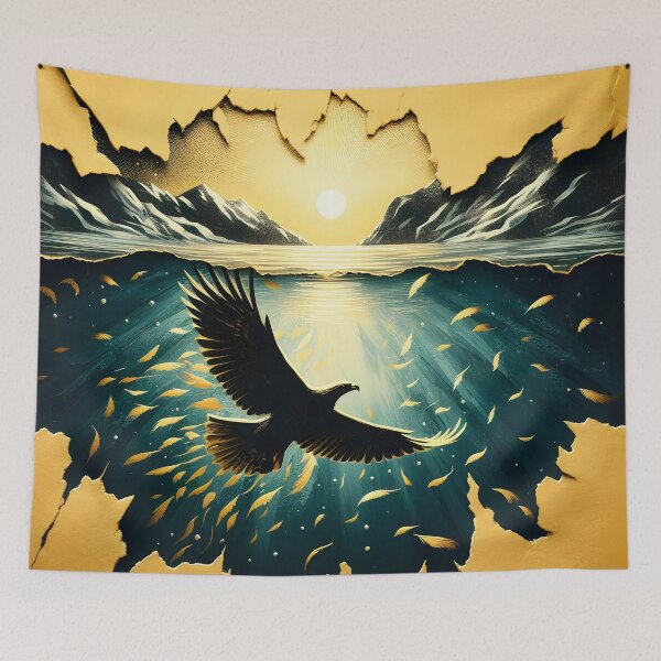 Item preview, Charcoal Torn Paper Eagle, Ai Generated Art  designed and sold by ACC .
