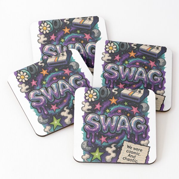 Item preview, We Were Cosmic and Chaotic – Swag 2010 Retro Design designed and sold by jakkssnugglyboutique.