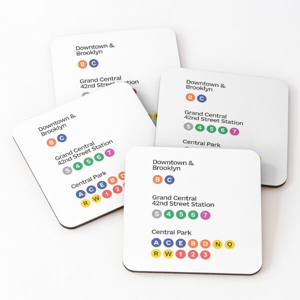 Item preview, NYC Subway Map Typography – Minimalist designed and sold by DoodlifyDesign.