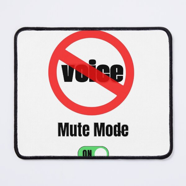 Item preview, Mute Mode – Minimalist Design with Voice Block Symbol designed and sold by Alixandro.