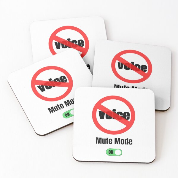 Item preview, Mute Mode – Minimalist Design with Voice Block Symbol designed and sold by Alixandro.