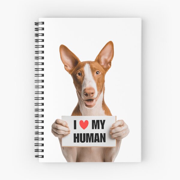 Item preview, Cute Ibizan Hound dog with Signboard I love my Human  designed and sold by LazyOwlStore.