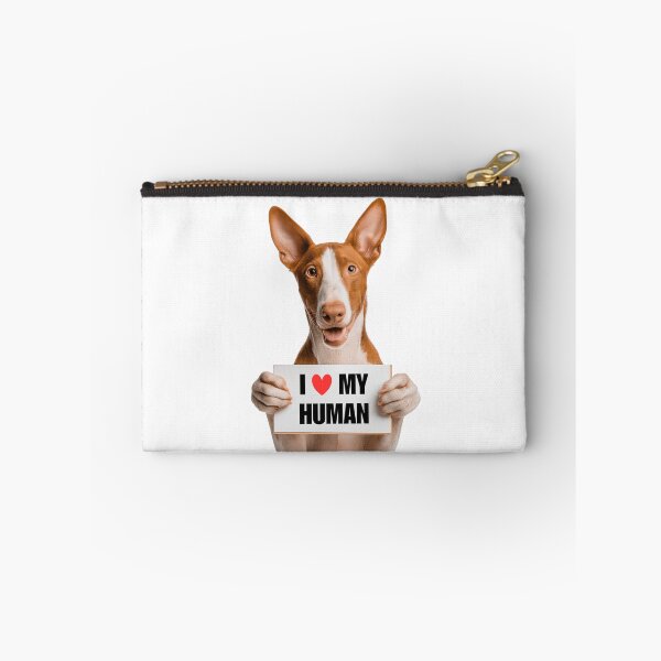 Item preview, Cute Ibizan Hound dog with Signboard I love my Human  designed and sold by LazyOwlStore.