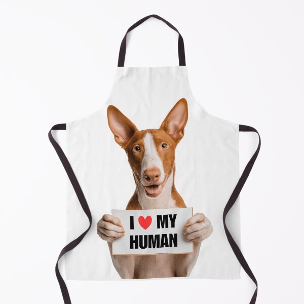 Item preview, Cute Ibizan Hound dog with Signboard I love my Human  designed and sold by LazyOwlStore.