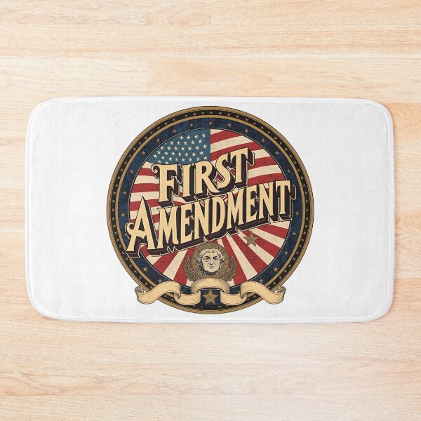 Item preview, First Amendment Emblem – Vintage Patriotic Design designed and sold by Edenglow Prints & Peculiars.
