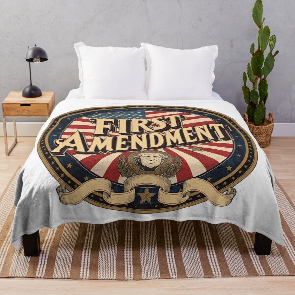 Item preview, First Amendment Emblem – Vintage Patriotic Design designed and sold by Edenglow Prints & Peculiars.