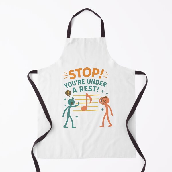Item preview, Stop! You're Under a Rest! - Funny Music Pun designed and sold by LuxeGraphix.