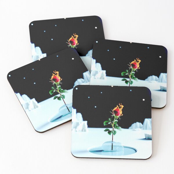 Item preview, Red Flaming Rose Melts the Arctic designed and sold by MariaTheExpert.