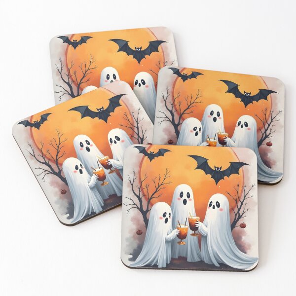 Item preview, Cute ghosts toasting designed and sold by Raluk.