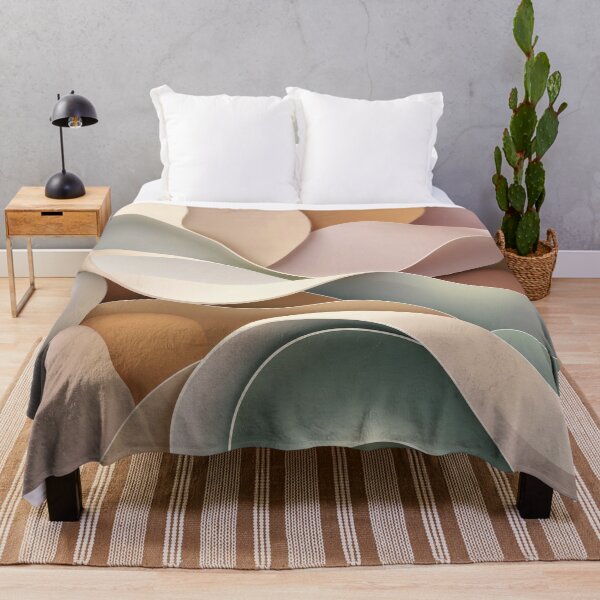 Item preview, Soft Flowing Abstract Geometry in Earth Tones designed and sold by Prachodayat Artworks.