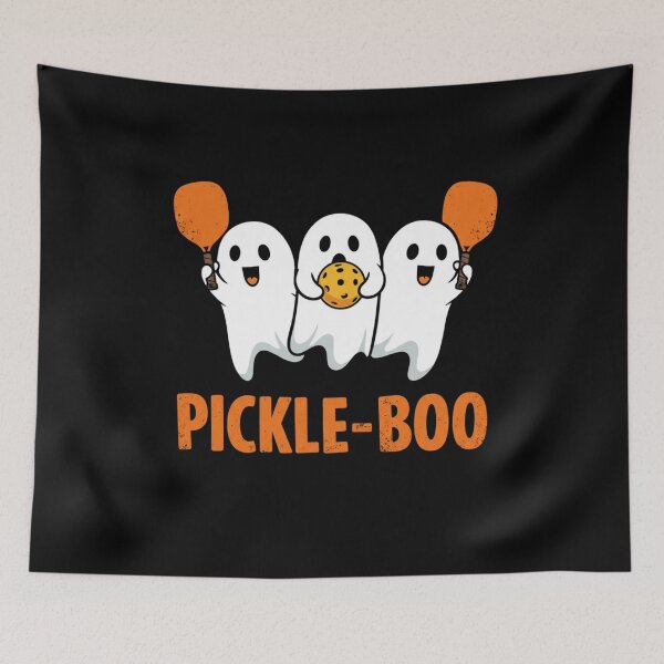 Item preview, Pickle-Boo Funny Ghost Halloween Pickleball  designed and sold by ArtFromBeyond.