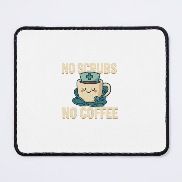 Item preview, No Scrubs No Coffee – Funny Nurse Coffee Mug – Gift for Healthcare Workers designed and sold by Cat & Coffee Studio.