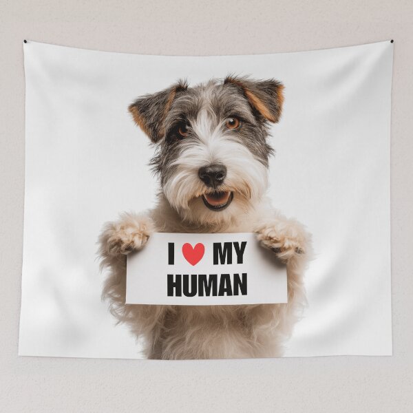 Item preview, Cute Sealyham Terrier dog with Signboard I love my Human  designed and sold by LazyOwlStore.