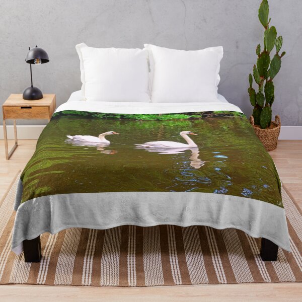 Item preview, Two Swans At Swan Lake Iris Gardens designed and sold by LisaWootenPhoto.