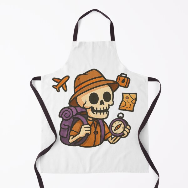 Item preview, Traveling Skeleton Explorer – Adventure Sticker & Art designed and sold by Wander Vibes.