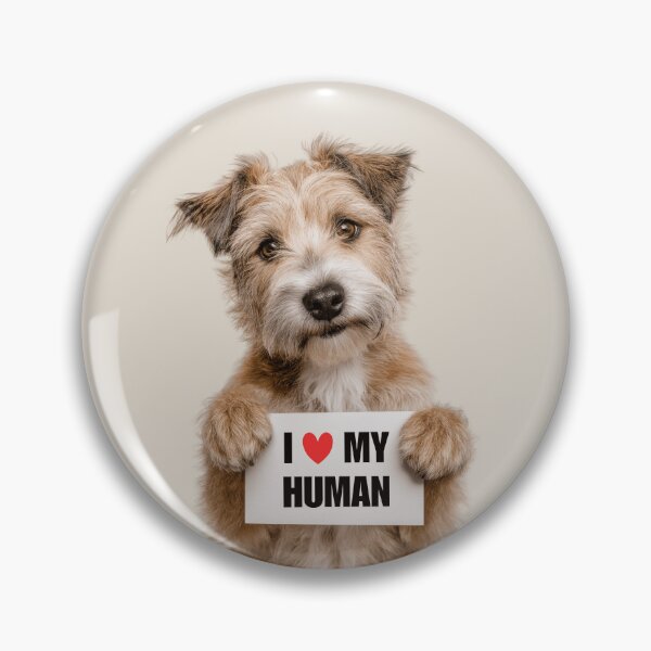 Item preview, Cute Glen of Imaal Terrier dog with Signboard I love my Human  designed and sold by LazyOwlStore.