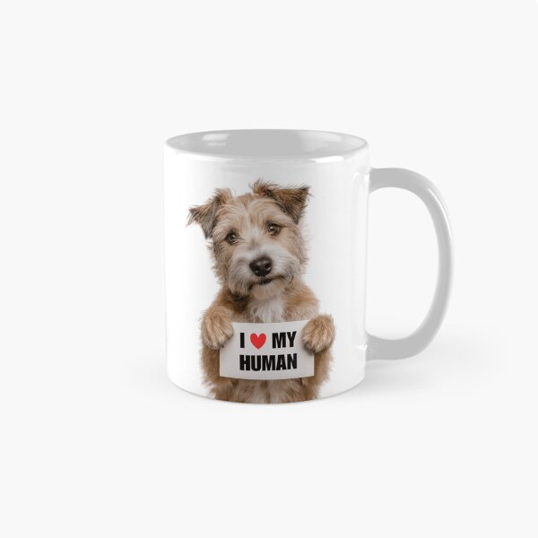 Item preview, Cute Glen of Imaal Terrier dog with Signboard I love my Human  designed and sold by LazyOwlStore.