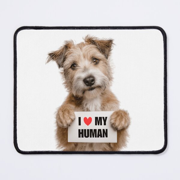 Item preview, Cute Glen of Imaal Terrier dog with Signboard I love my Human  designed and sold by LazyOwlStore.