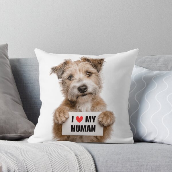 Item preview, Cute Glen of Imaal Terrier dog with Signboard I love my Human  designed and sold by LazyOwlStore.
