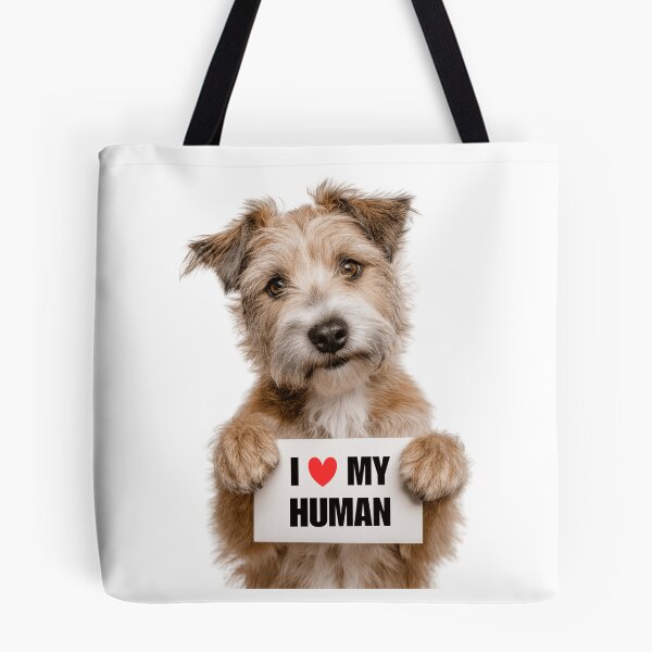 Item preview, Cute Glen of Imaal Terrier dog with Signboard I love my Human  designed and sold by LazyOwlStore.