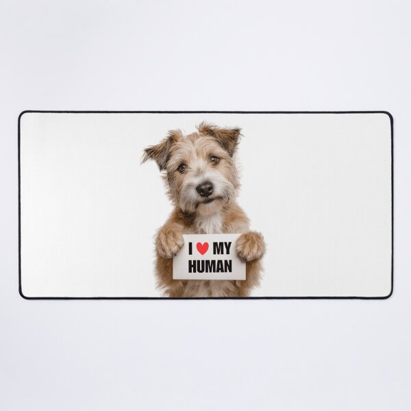 Item preview, Cute Glen of Imaal Terrier dog with Signboard I love my Human  designed and sold by LazyOwlStore.